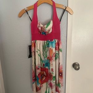 Bebe Spring halter dress